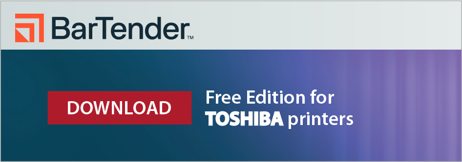 Bartender software TOSHIBA