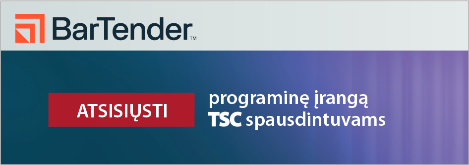 Bartender software TSC